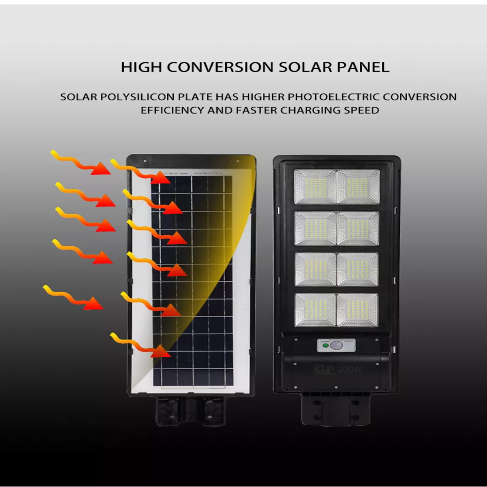 2024 Hot Sale Outdoor Light with Remote Control 1200w Abs Housing IP65 Solar Street Lamp