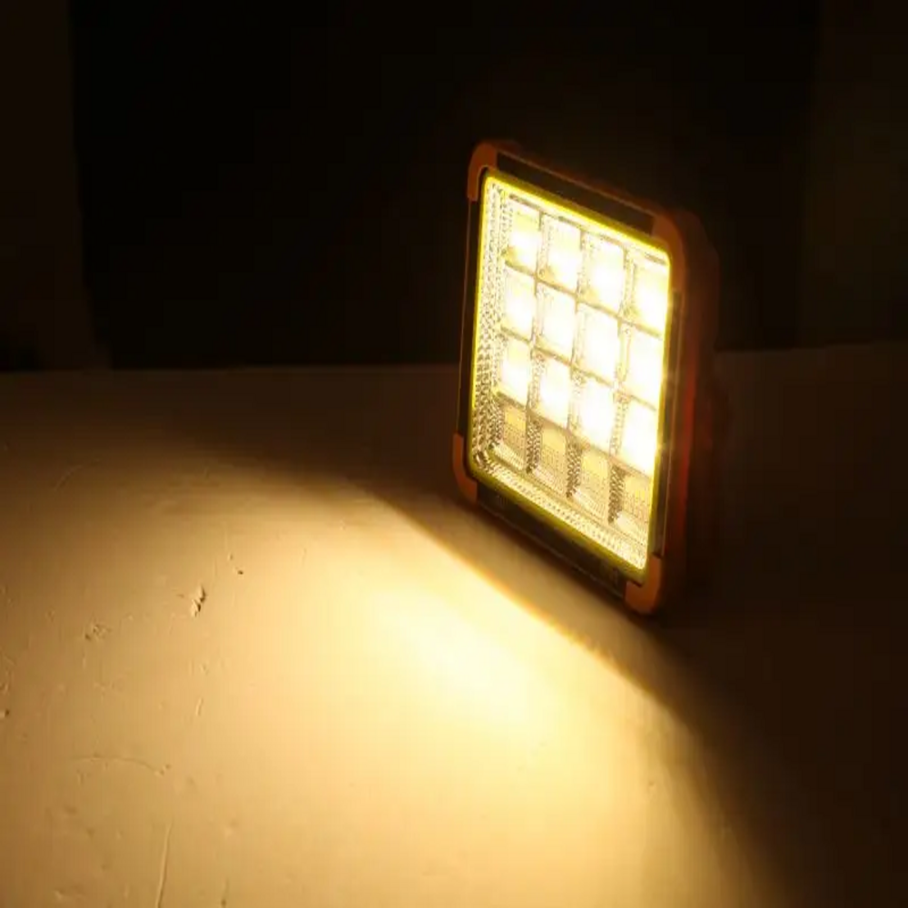 IP65 Waterproof Rechargeable Outdoor 100w Portable Multifunctional Solar Flood Light with Phone Charging