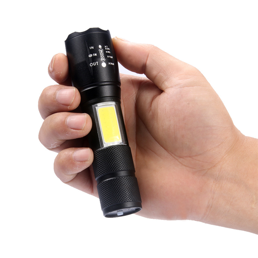 AAA Battery Inserted Taschenlampe Portable Cob And Led Flashlight DC Aluminum Alloy IP65 Emergency 70 T6 Max 1000 Lumen