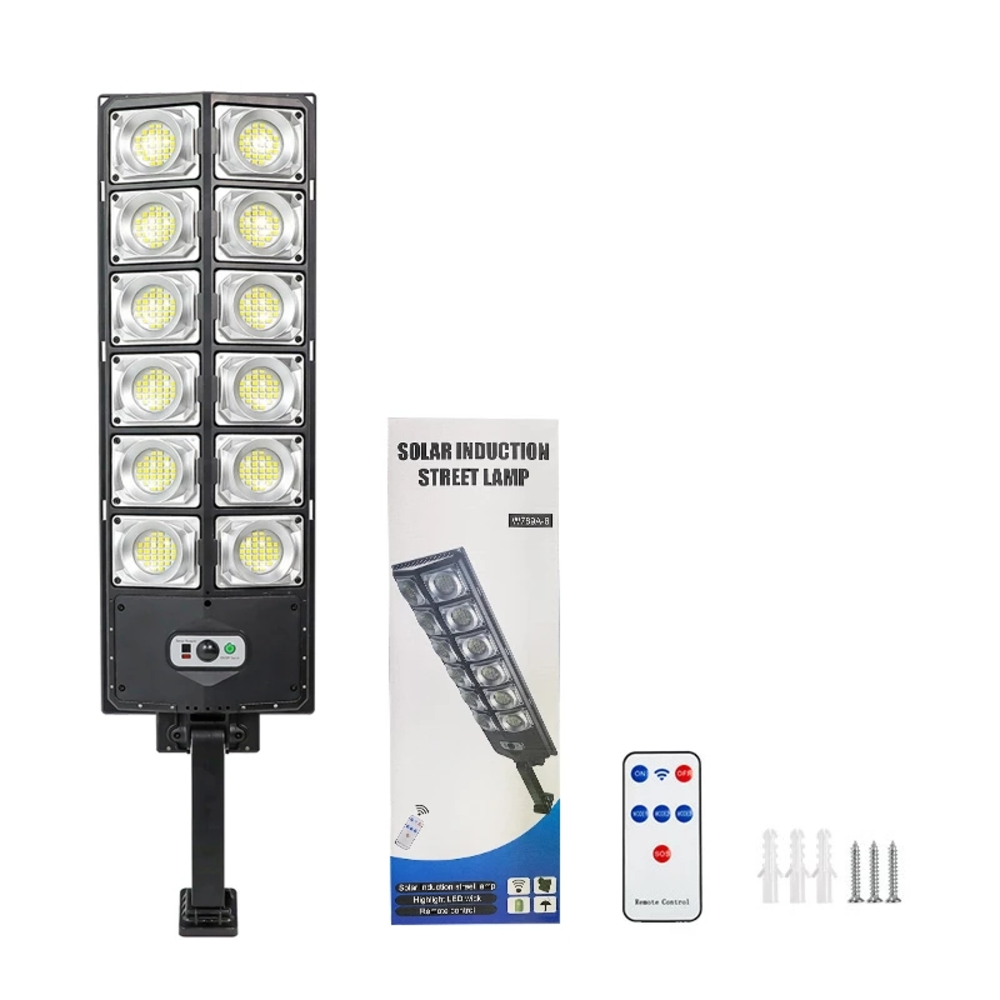 1200w Built In Battery Outdoor Solar Street Light Wireless Motion Sensor Waterproof with Remote Control