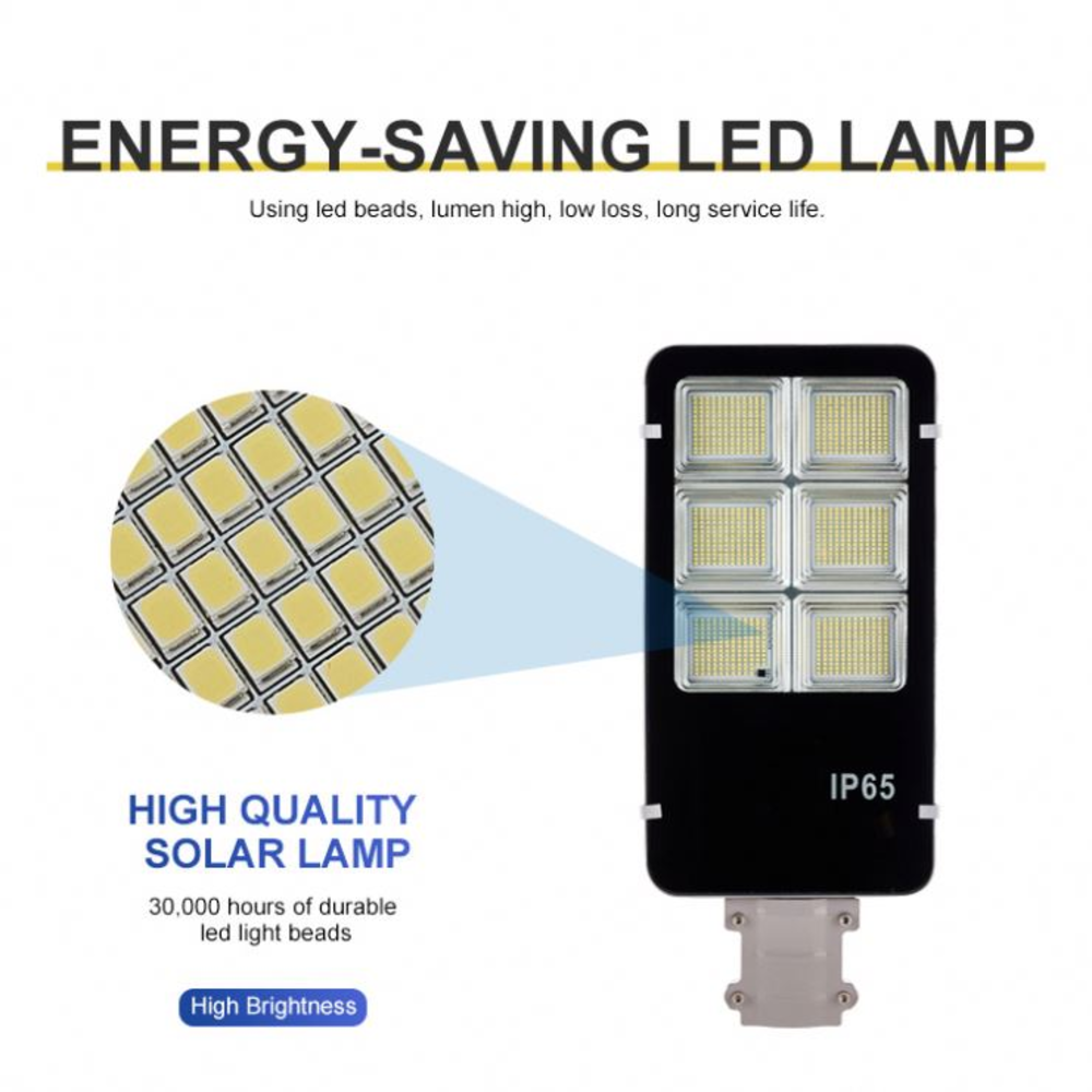2000W Solar Street Lamp LED Battery Aluminum Housing 80 Luces Solares IP66 SMD Led Street Light