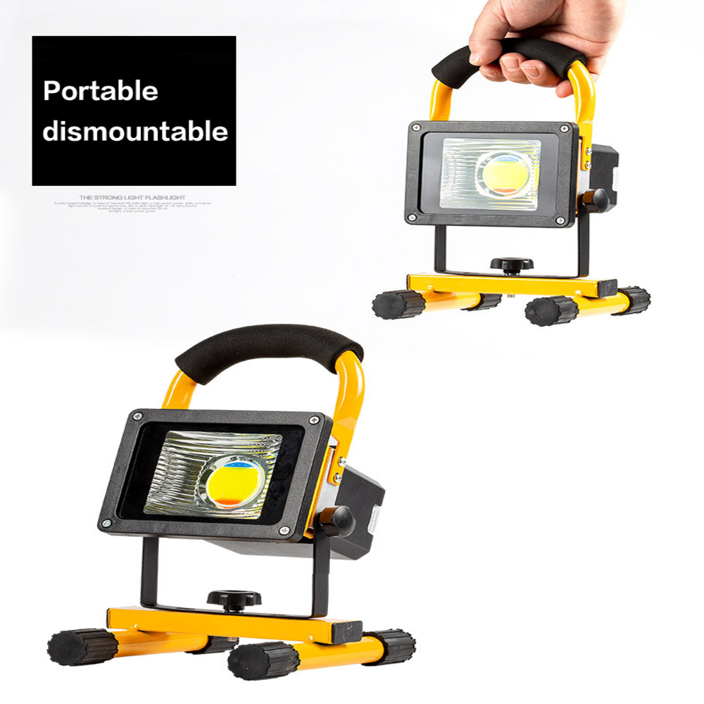 60w Outdoor Flood Light Portable Cob LED Rechargeable Battery Powered Camping Lamp
