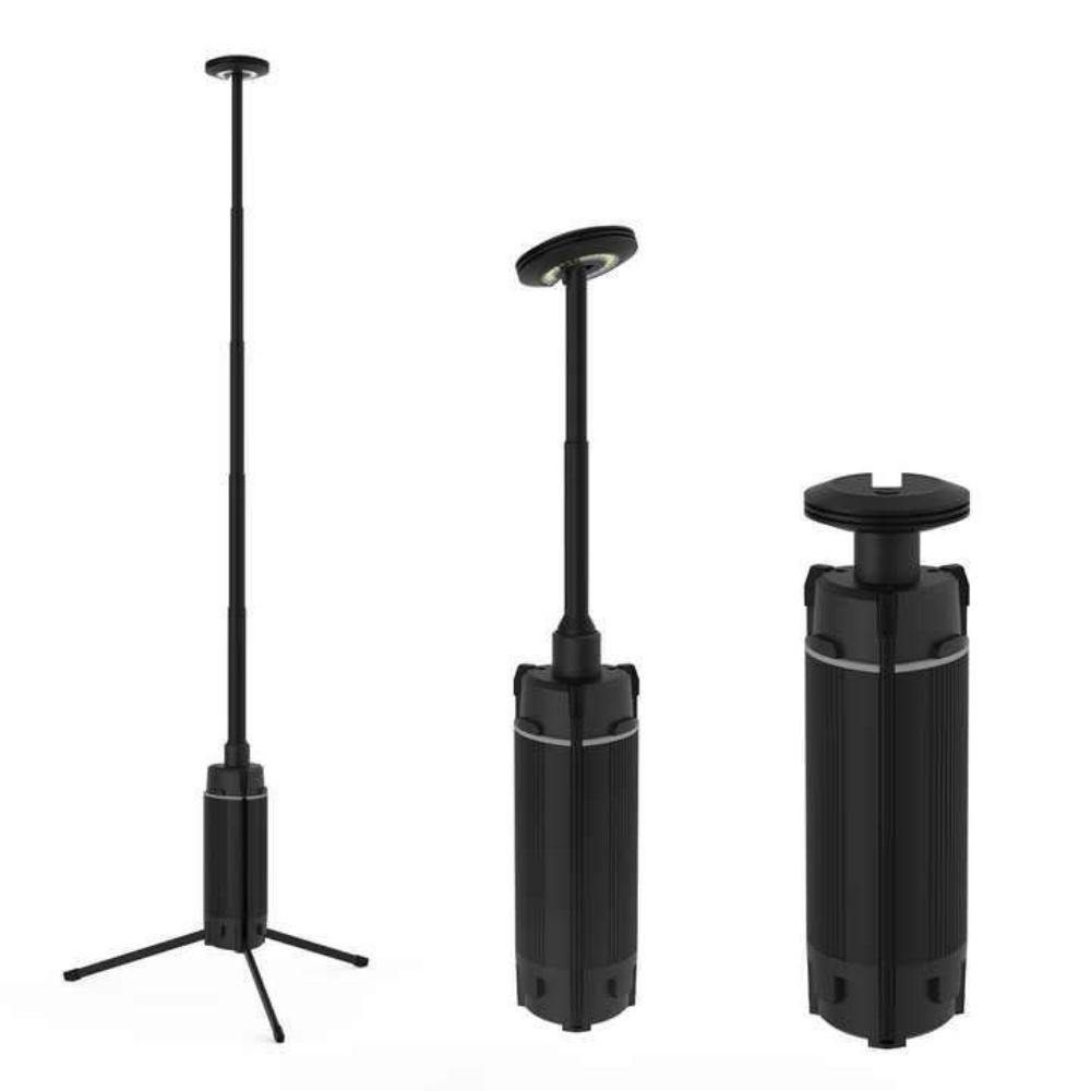 Portable Outdoor Waterproof Work Light Rechargeable Emergency Led Camping Lamp with Stand Holder