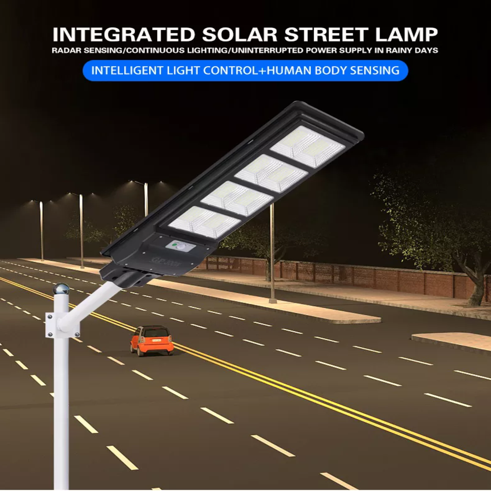 2024 Hot Sale Outdoor Light with Remote Control 1200w Abs Housing IP65 Solar Street Lamp