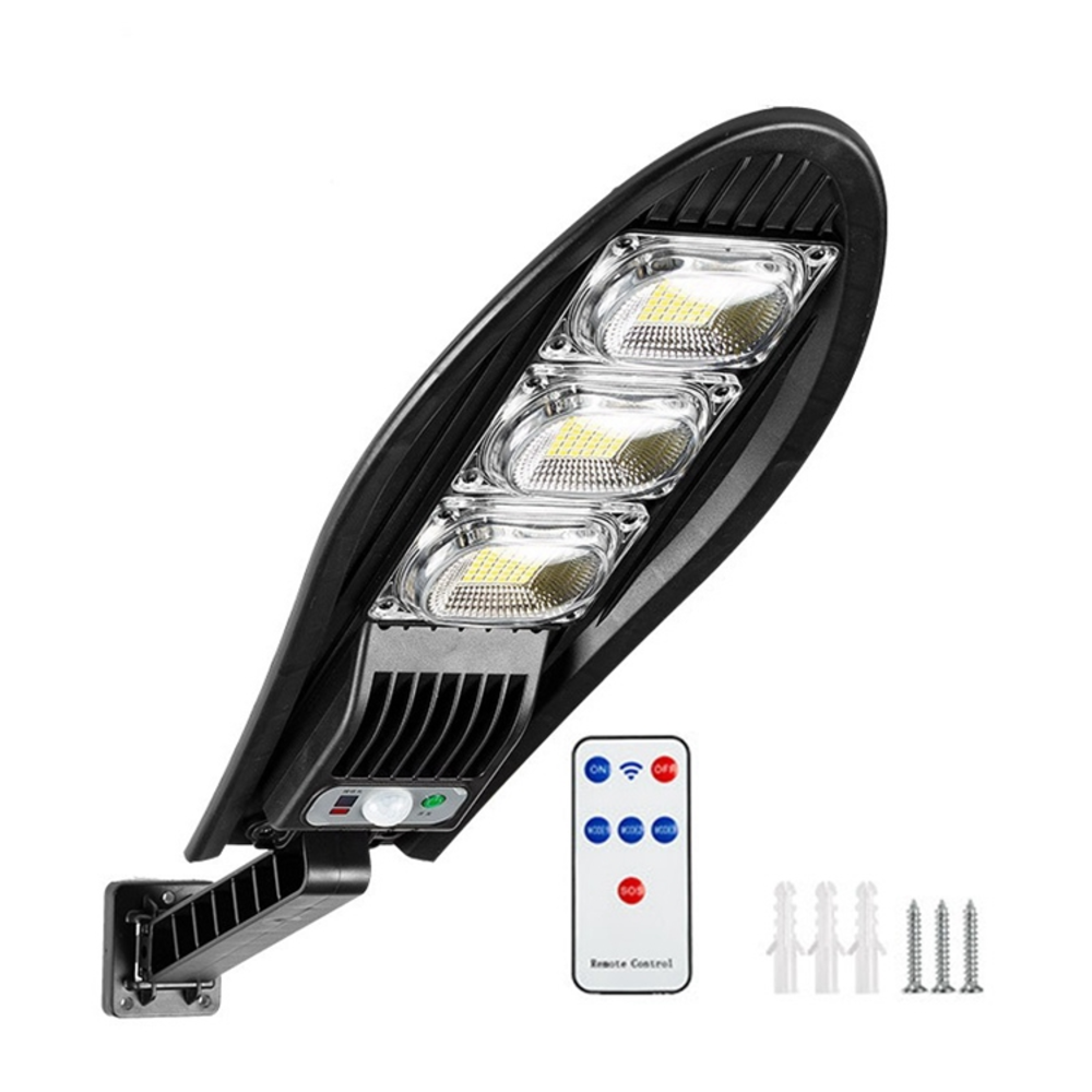 New Adjustable Angle Outdoor Solar Street Light Waterproof LED Garden Wall Light with Remote Solar Lamp for Garden