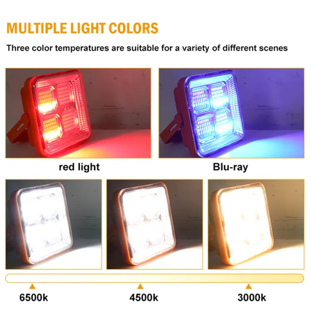 IP65 Waterproof Rechargeable Outdoor 100w Portable Multifunctional Solar Flood Light with Phone Charging