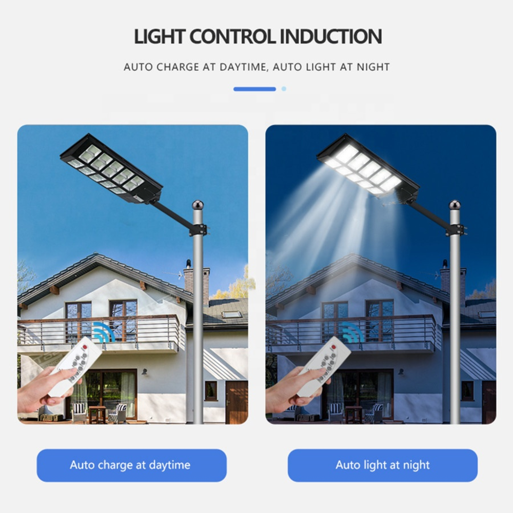 China Manufacturer IP66 Waterproofing Led Solar Street Light High Brightness Garden Lamp Outdoor 500w 