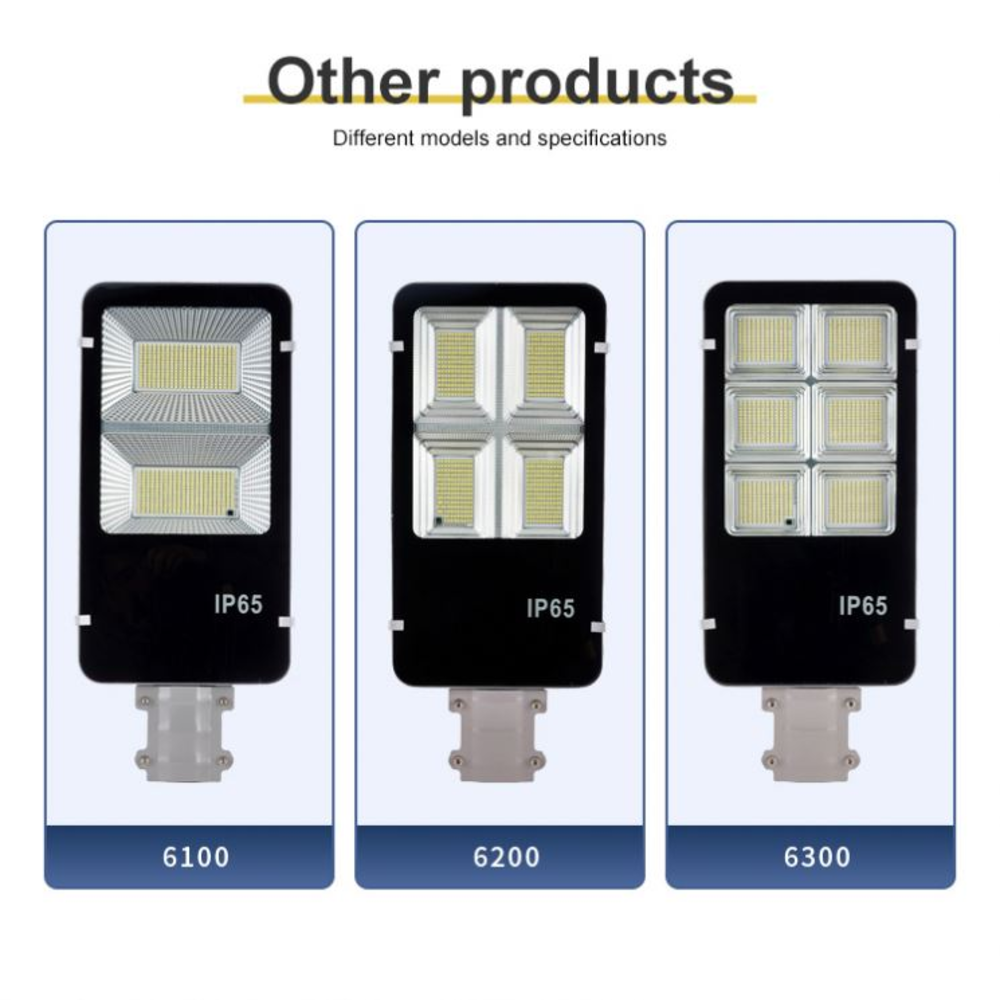 2000W Solar Street Lamp LED Battery Aluminum Housing 80 Luces Solares IP66 SMD Led Street Light