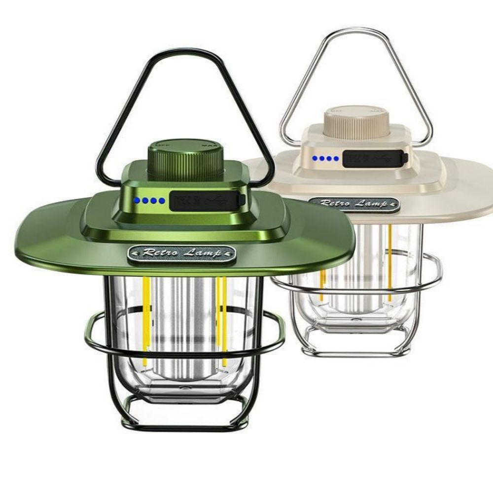 Battery Powered Camping Light Travel Trailer LED Atmosphere Rechargeable Outdoor Tent Light for Picnic Barbeque
