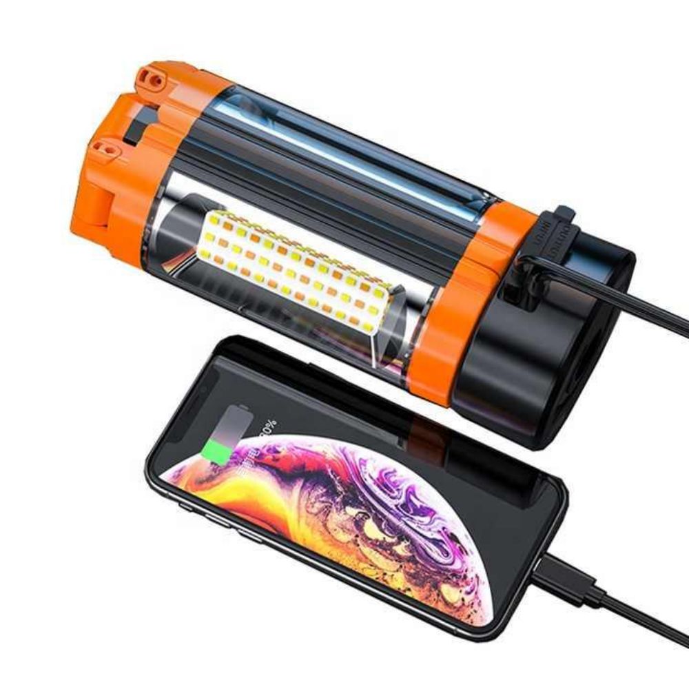 Multifunctional Outdoor Rechargeable Camping Lantern Work Light with 360 Degree Stand