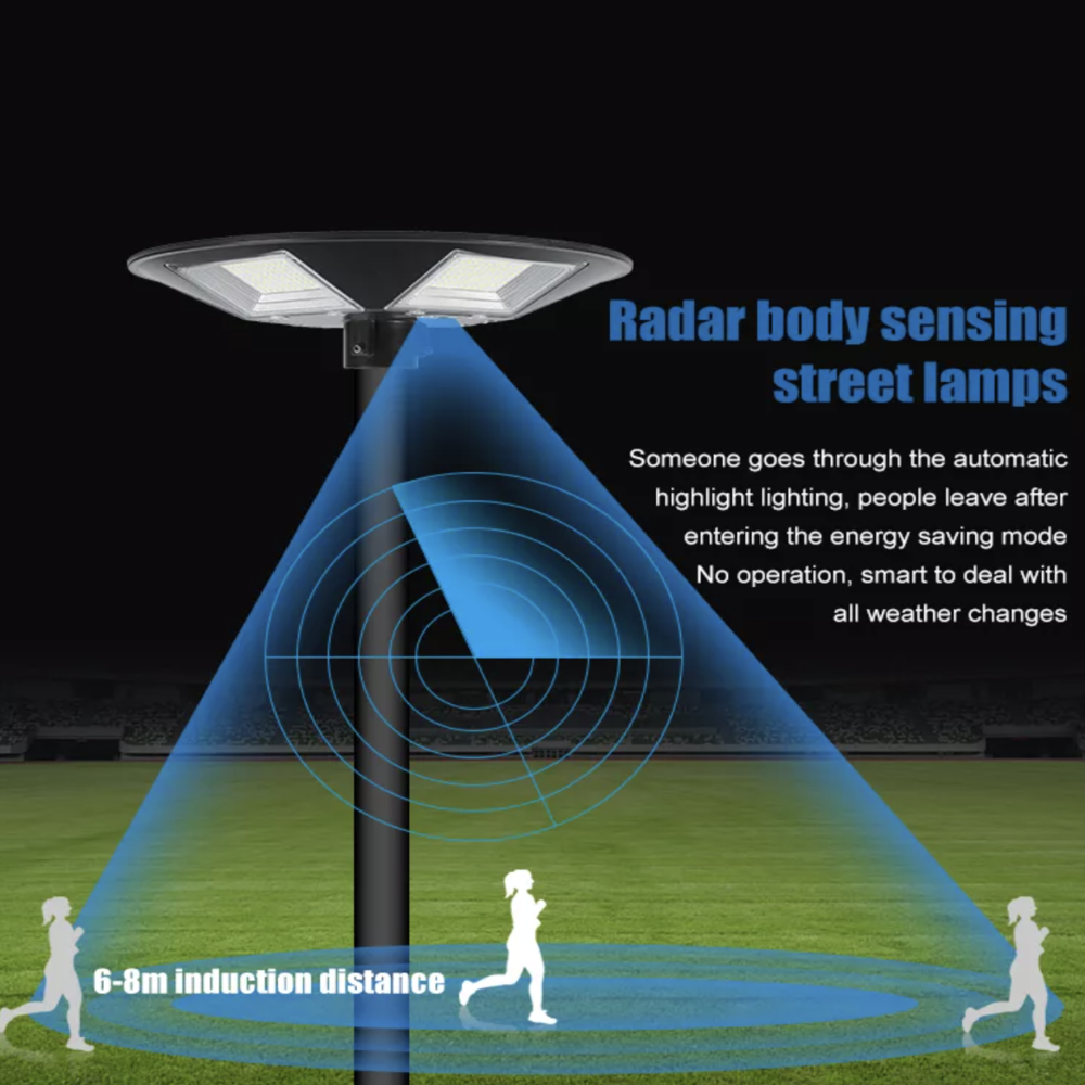 Outdoor Solar Powered Street Lights for Garden Ufo Shape Solar Led Square Light