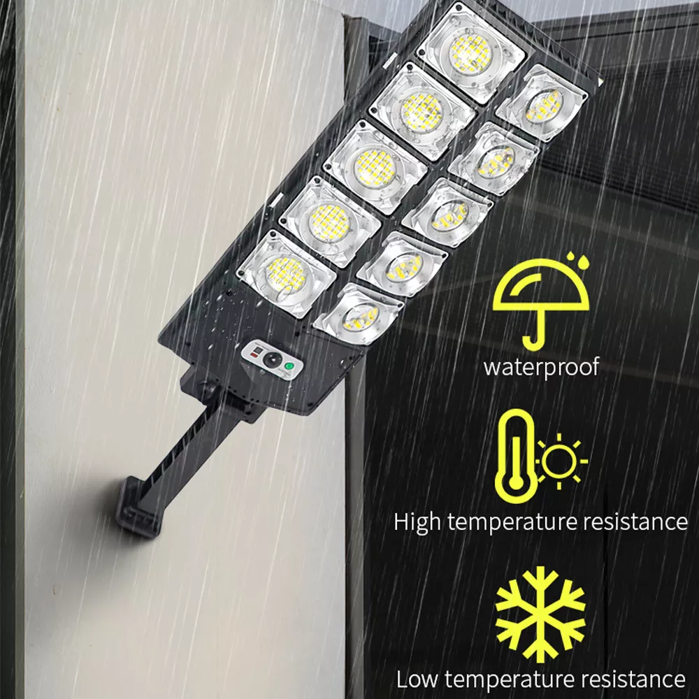 1200w Built In Battery Outdoor Solar Street Light Wireless Motion Sensor Waterproof with Remote Control