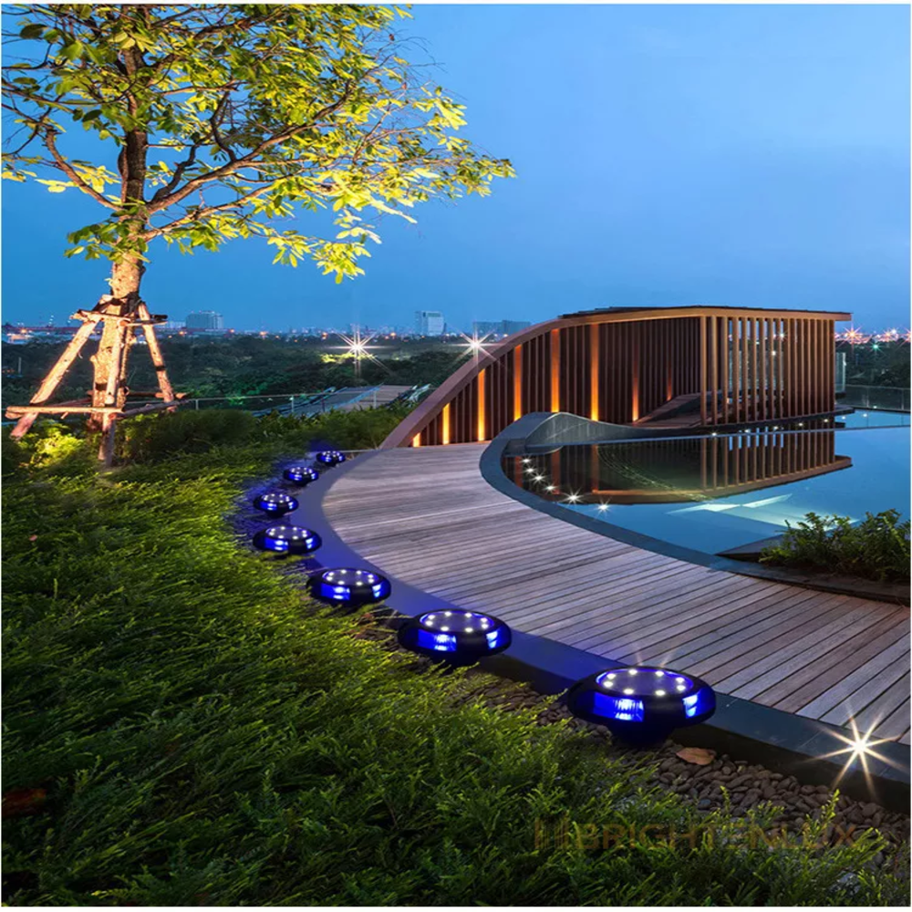 RGB LED Color Changing Outdoor Waterproof Garden Solar Lawn Yard Light