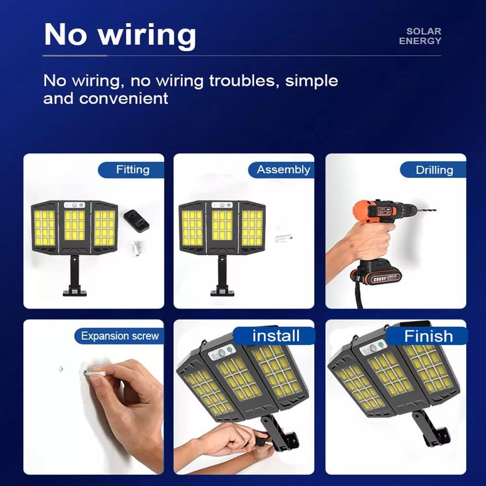 All In One Outdoor Solar Lights IP65 Waterproof Solar Led Panel Light