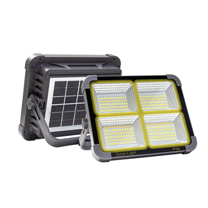 Outdoor Portable Waterproof And Rechargeable Solar Flood Light  with ABS Lamp Body for Camping And Gardening