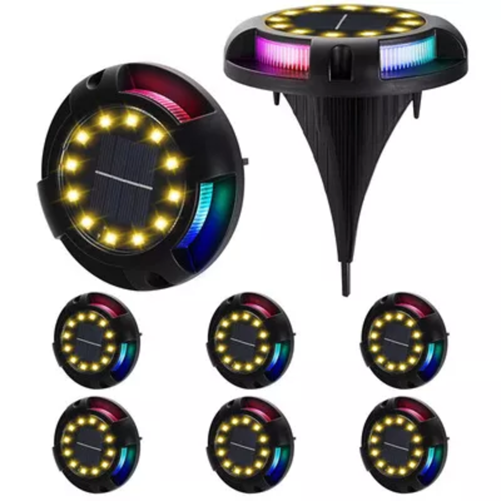 RGB LED Color Changing Outdoor Waterproof Garden Solar Lawn Yard Light