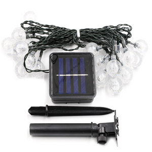 Outdoor Waterproof Crystal Balls Solar Led Garden String Light