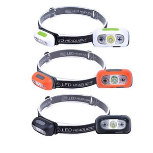 Outdoor Mini LED Rechargeable Headlight with Motion Sensor for Camping Fishing 