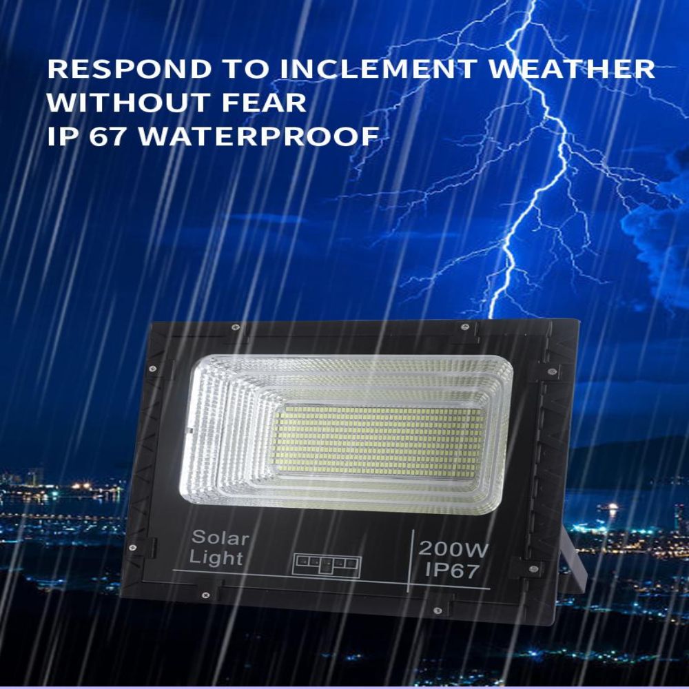 IP65 Waterproofing 1000w Bifacial Double Side Panel Solar Flood Light 