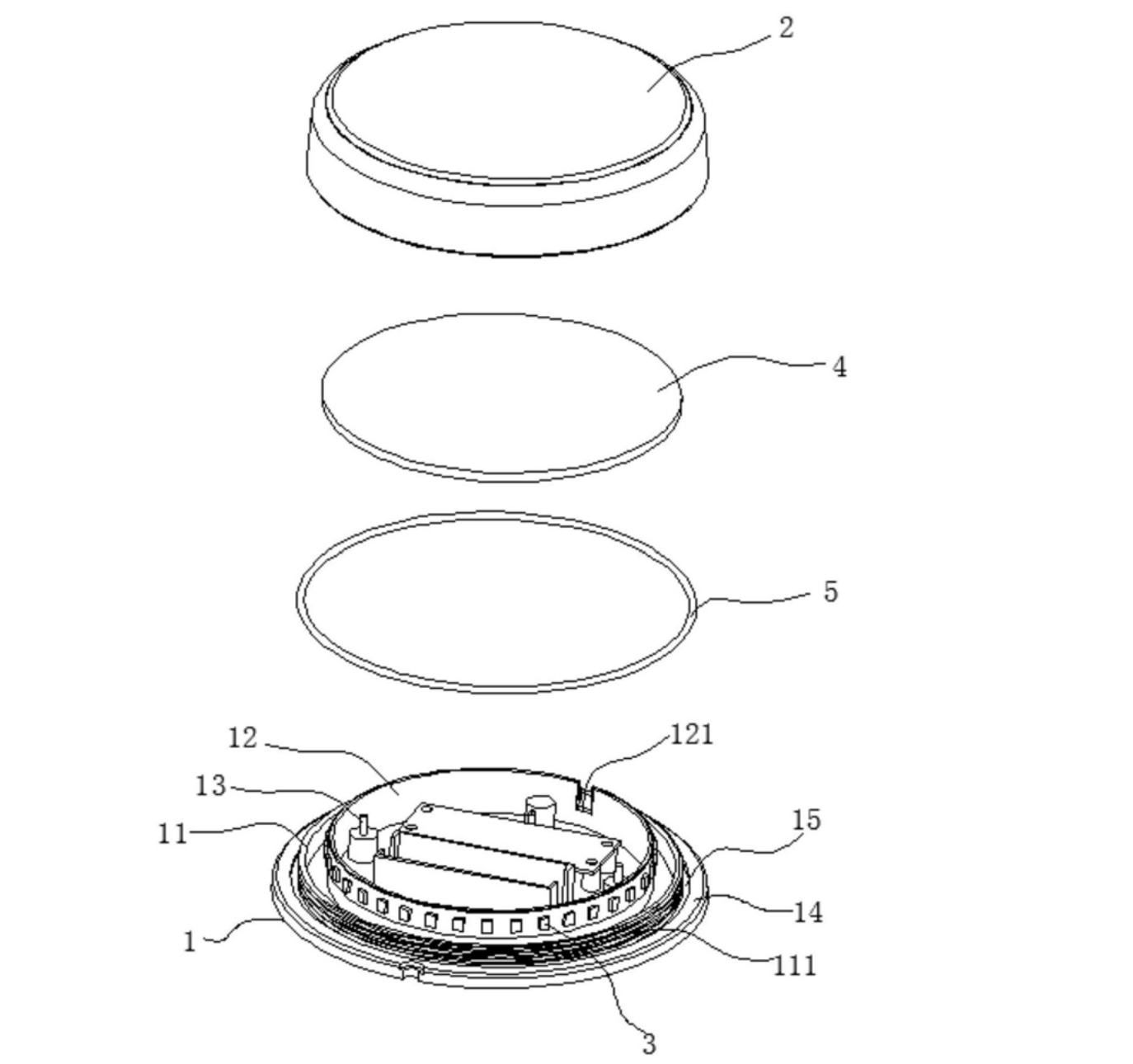 solar lawn light structure