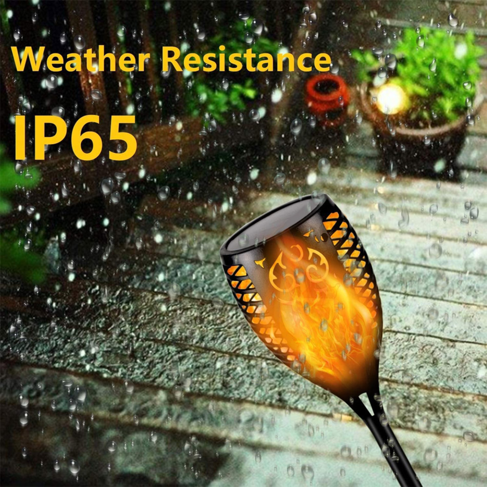 Flickering Flame Dancing Waterproof Landscape Decoration Lighting Dusk To Dawn Outdoor Solar Lawn Torch Lights