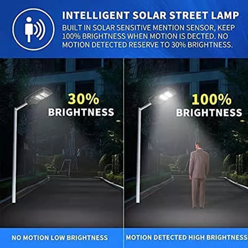 1200w Country Road Solar Powered Street Light With Battery Backup For Residential And Project Use
