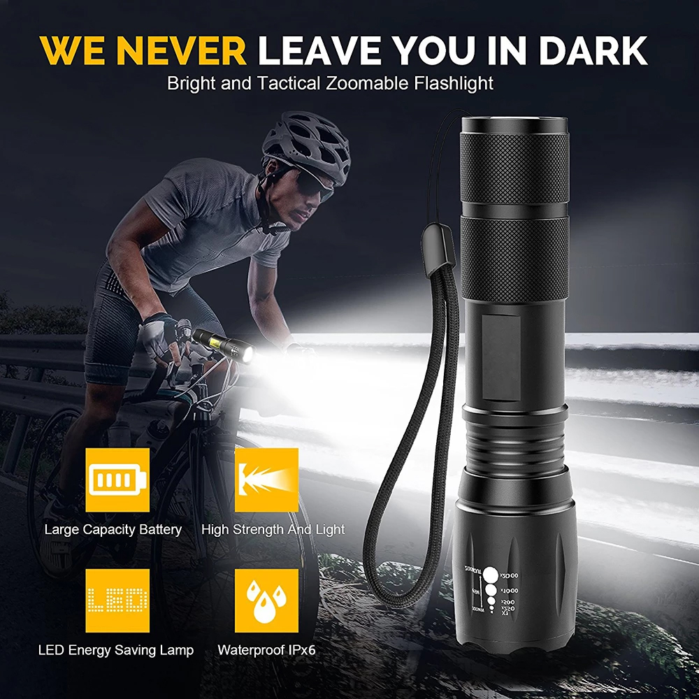 AAA Battery Inserted Taschenlampe Portable Cob And Led Flashlight DC Aluminum Alloy IP65 Emergency 70 T6 Max 1000 Lumen