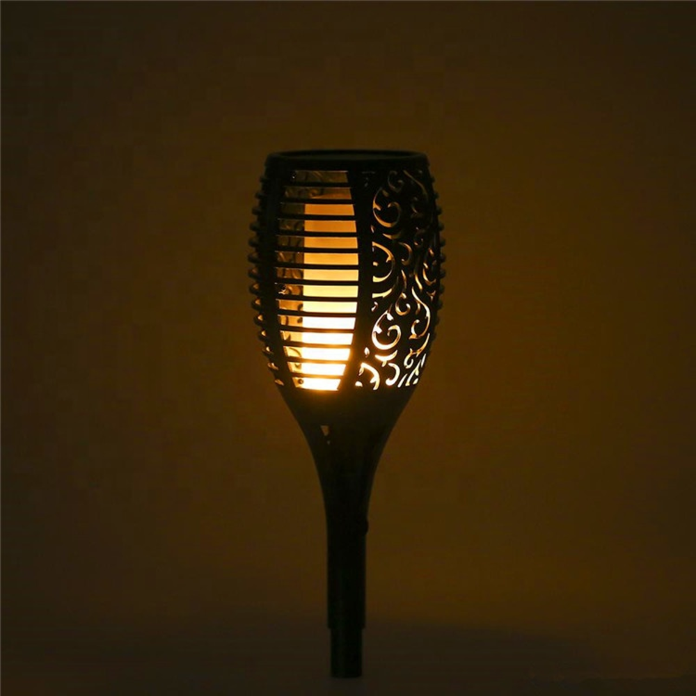 Flickering Flame Dancing Waterproof Landscape Decoration Lighting Dusk To Dawn Outdoor Solar Lawn Torch Lights
