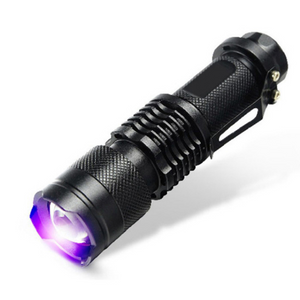 Mini LED Laser Flashlight Uv Ultraviolet Torch with Tail Rope