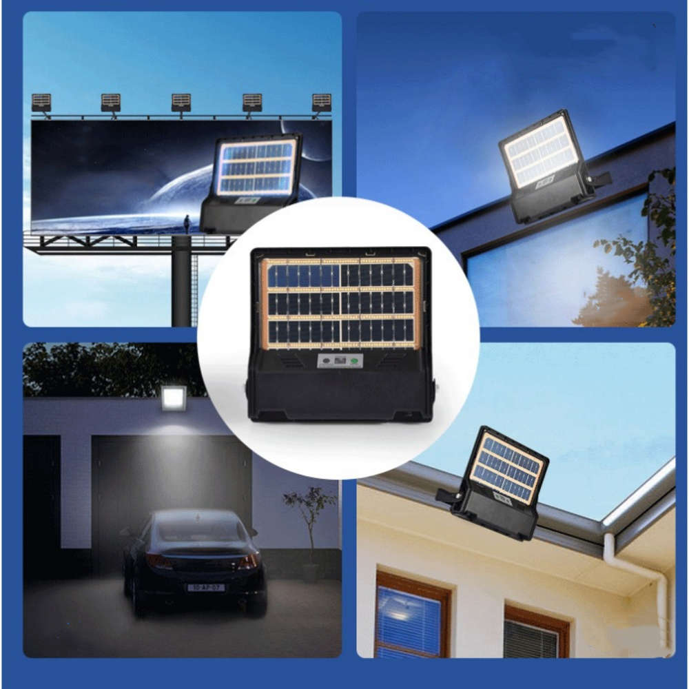 500w Solar Flood Light For Sign With Remote Switch