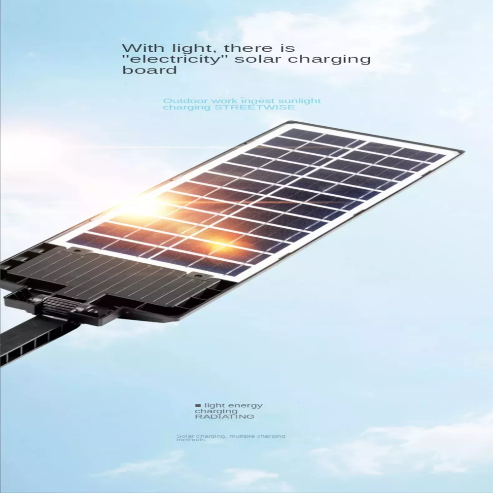 1200w Built In Battery Outdoor Solar Street Light Wireless Motion Sensor Waterproof with Remote Control