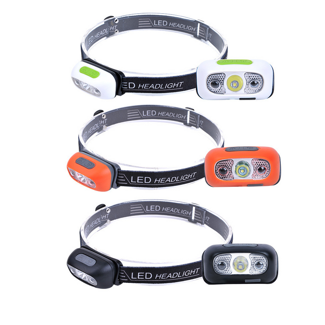 Outdoor Mini LED Rechargeable Headlight with Motion Sensor for Camping Fishing 
