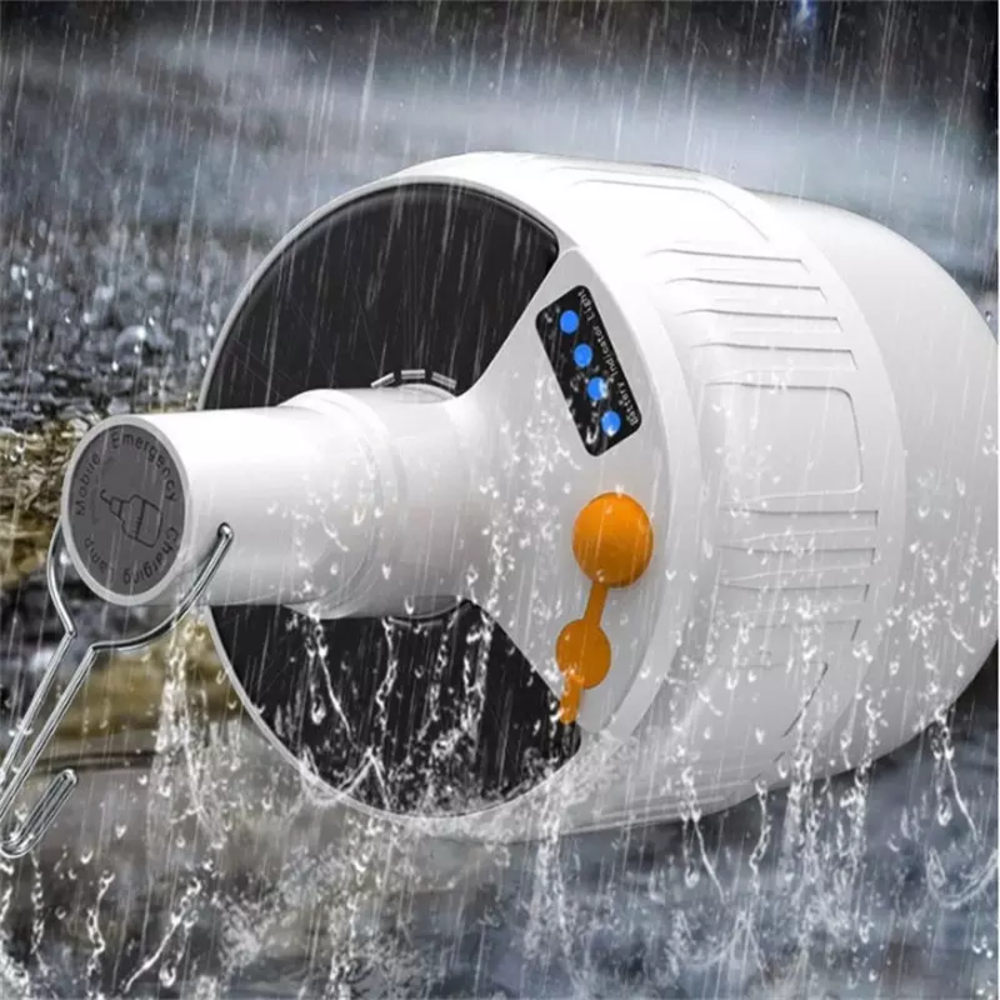 Mobile Portable Handheld Smart T-shape Solar Rechargeable LED Camping Light for Fishing, Climbing with Stock And Fast Delivery