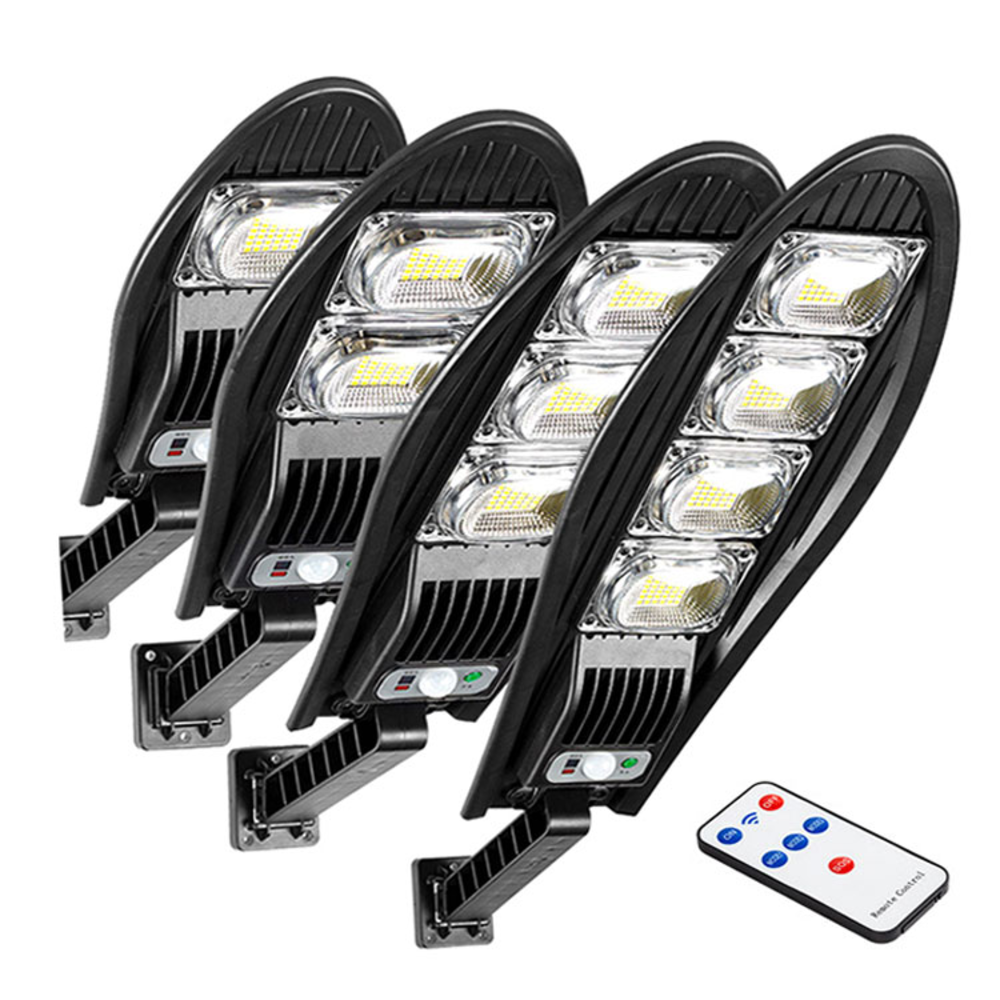 New Adjustable Angle Outdoor Solar Street Light Waterproof LED Garden Wall Light with Remote Solar Lamp for Garden