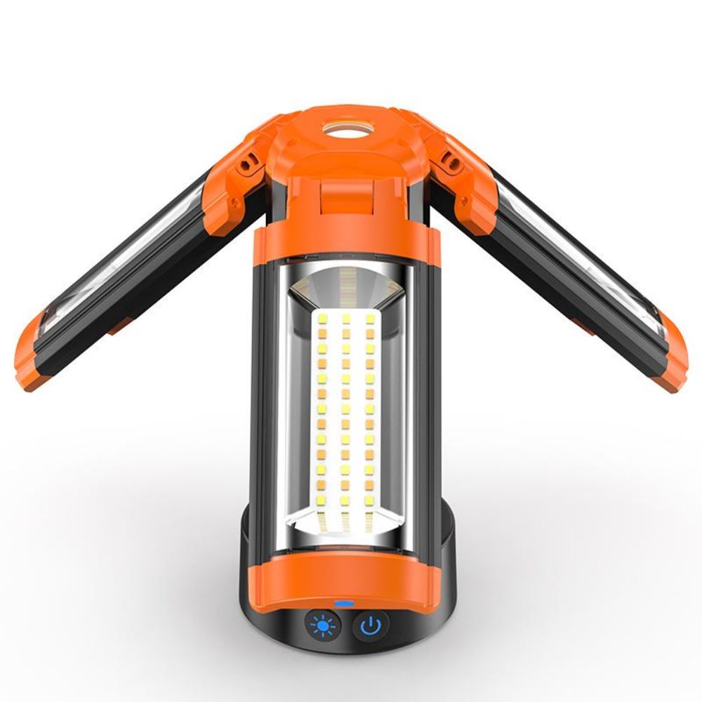 Multifunctional Outdoor Rechargeable Camping Lantern Work Light with 360 Degree Stand